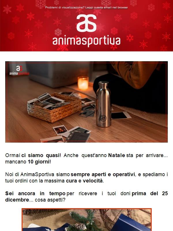 Sei ancora in tempo per i regali di Natale di AnimaSportiva!