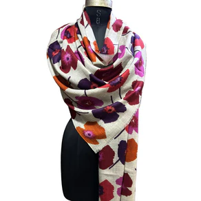 Foulard Spatarella in Cashmere Fantasia Multicolore