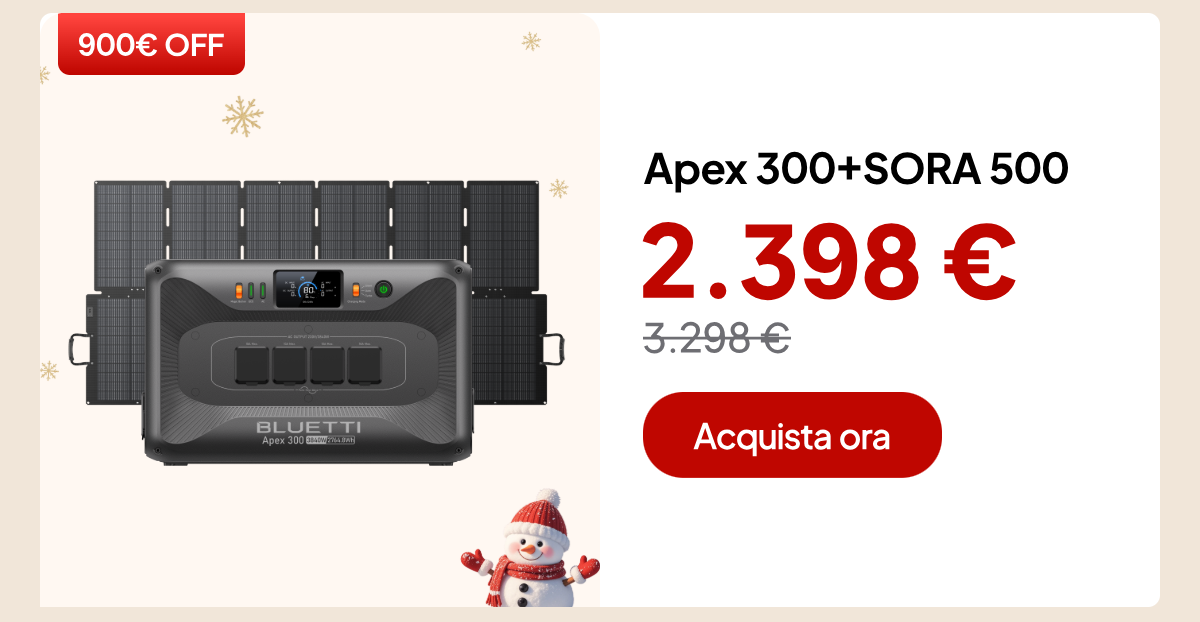 BLUETTI Apex 300+SORA 500