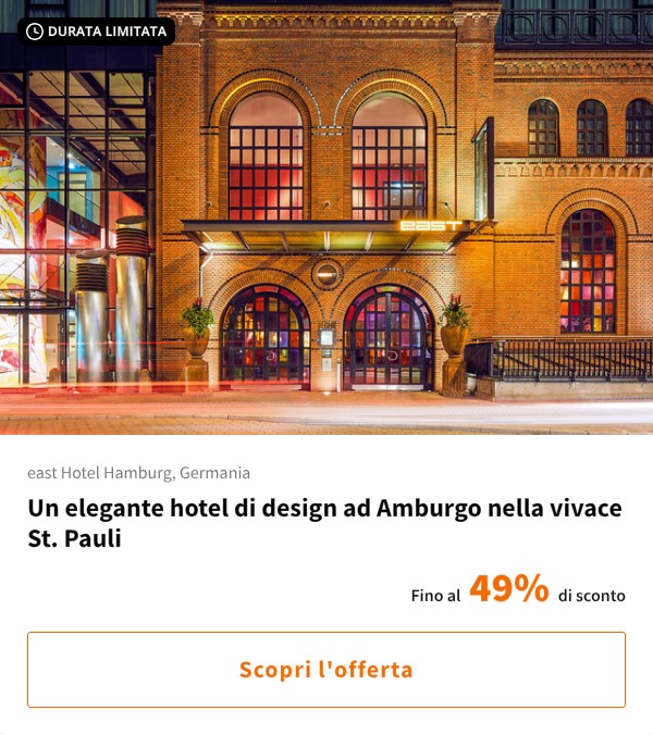 Un elegante hotel di design ad Amburgo nella vivace St. Pauli