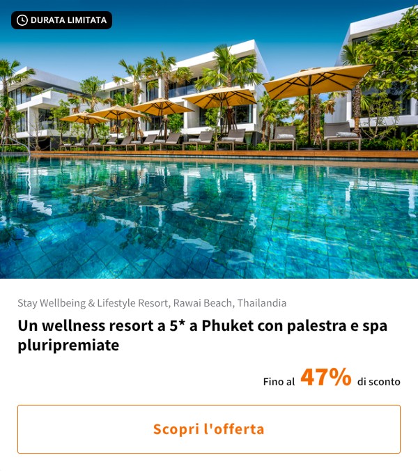 Un wellness resort a 5* a Phuket con palestra e spa pluripremiate