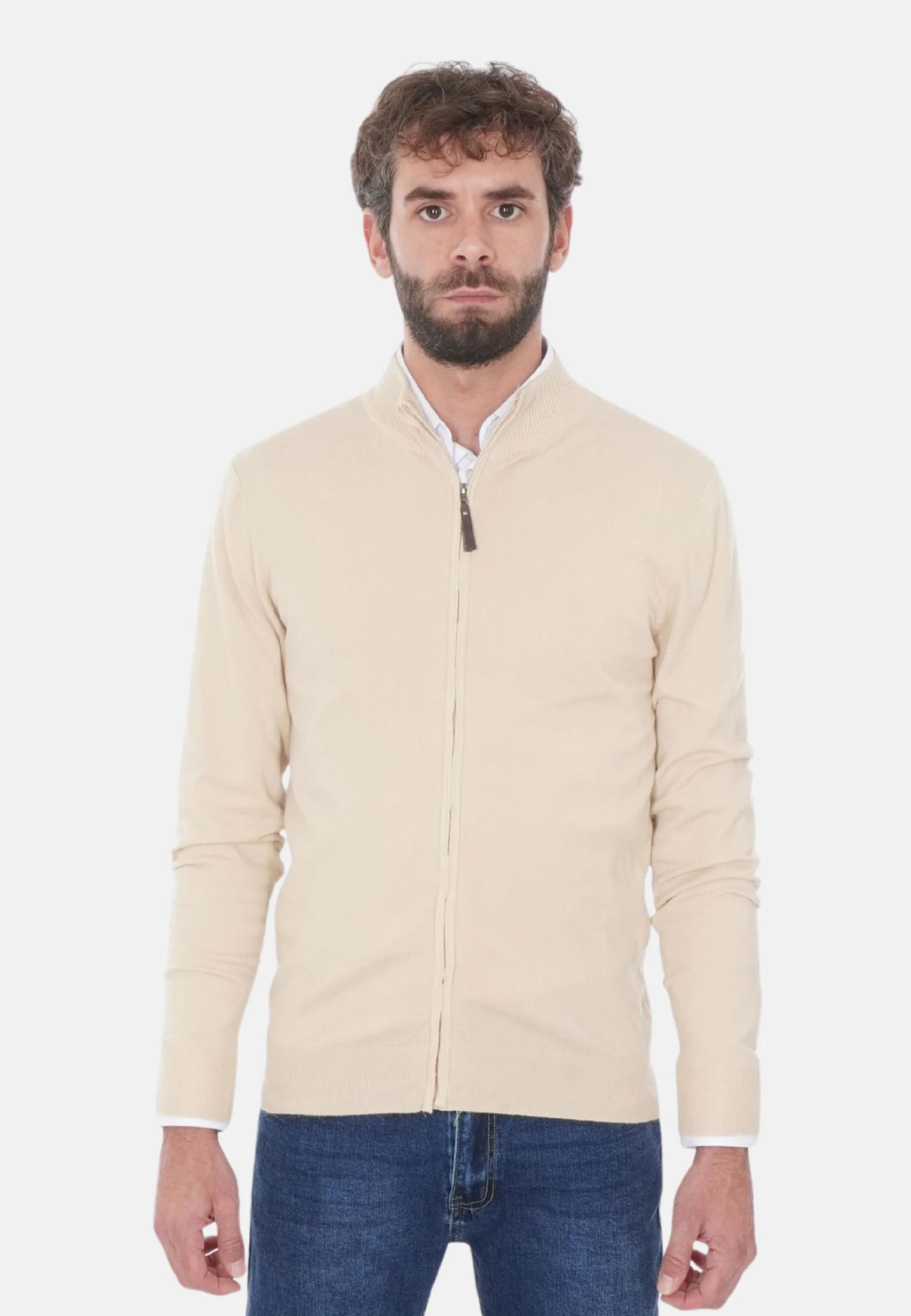 Image of Cardigan con zip