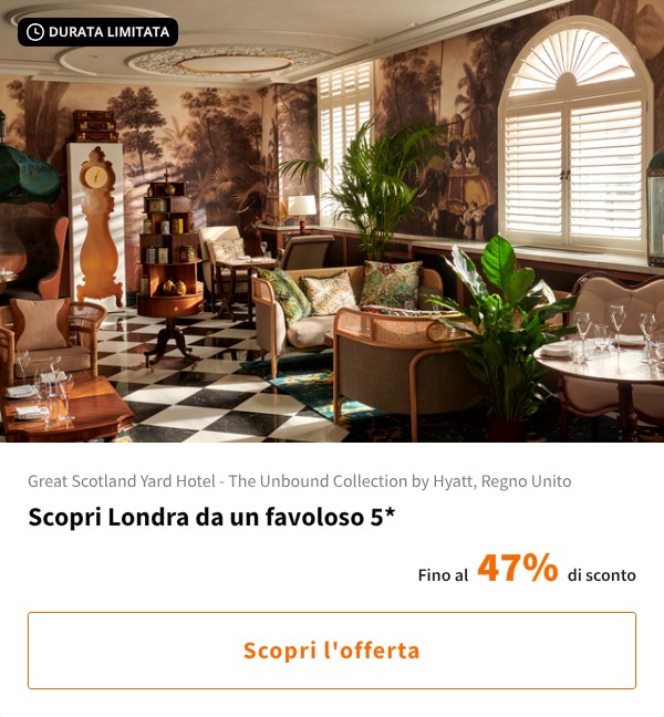 Scopri Londra da un favoloso 5*