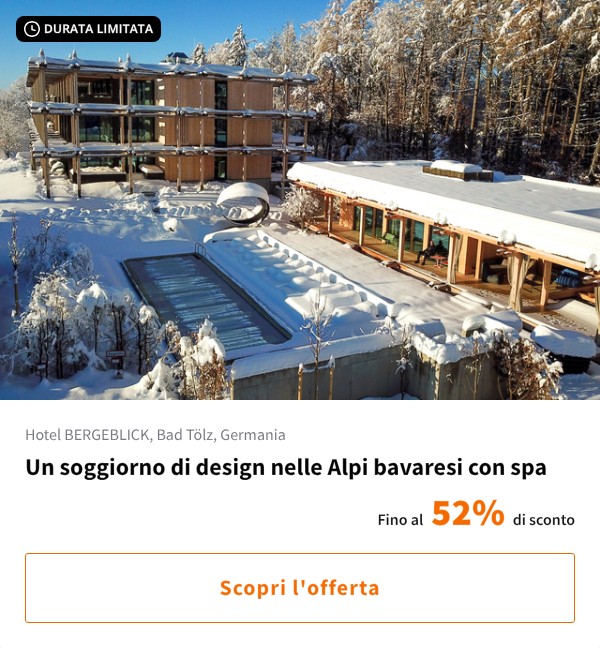 Un soggiorno di design nelle Alpi bavaresi con spa