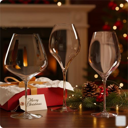 Tasting Glass + Red Wine Glass + Flute Glass Set