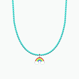 BY YOU COLLECTION  Collana SEÑORITA  con ciondolo ARCOBALENO