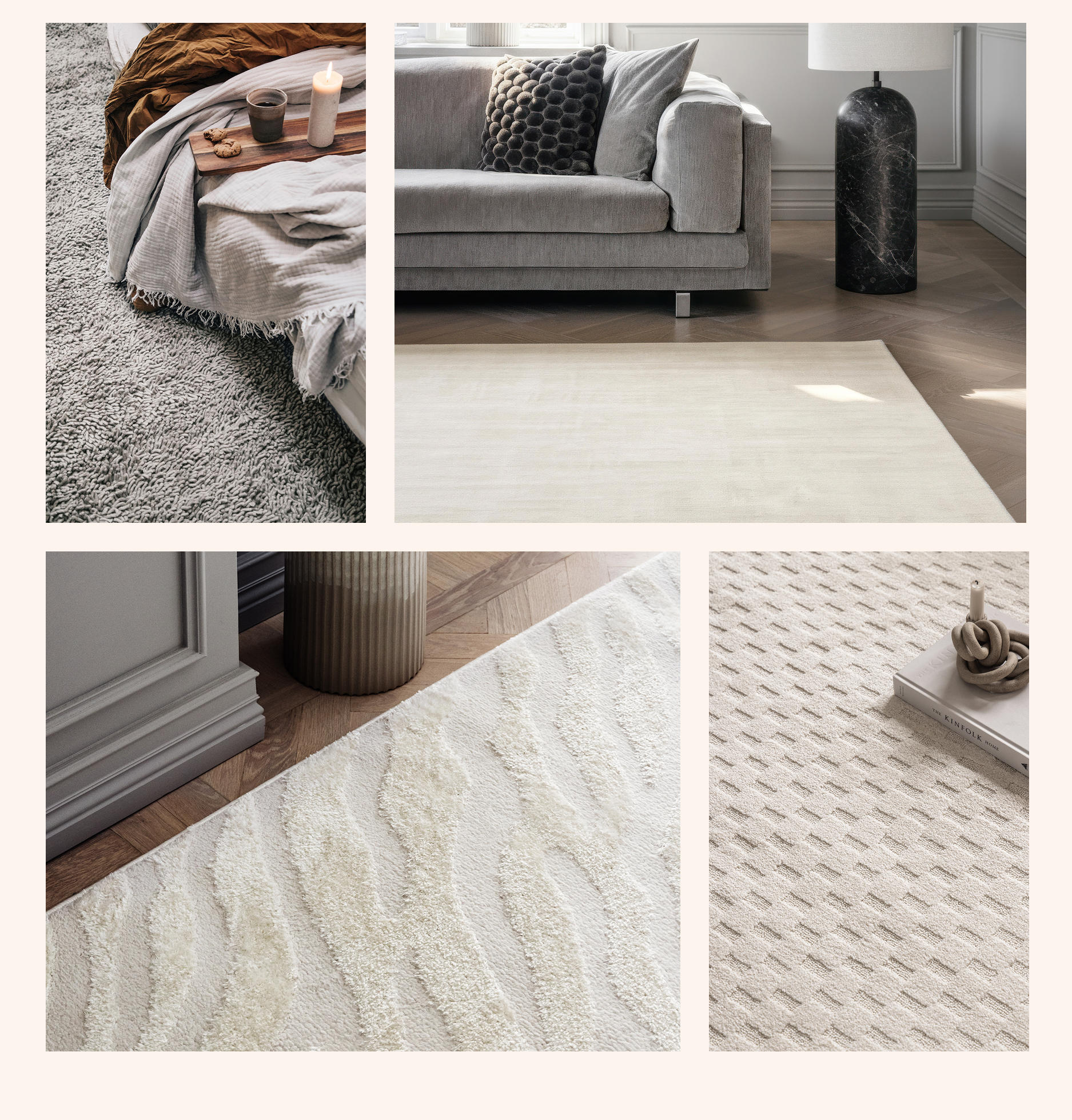 Collage of classic styled rugs