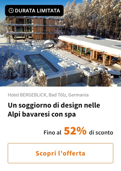 Un soggiorno di design nelle Alpi bavaresi con spa