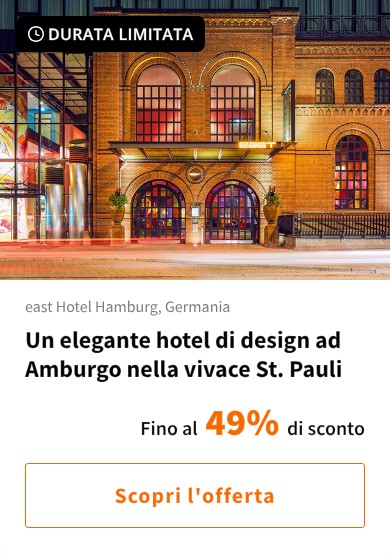 Un elegante hotel di design ad Amburgo nella vivace St. Pauli