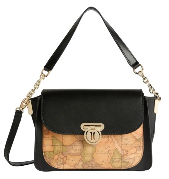 Alviero Martini 1A Classe Geo Secret lock Borsa a spalla LE21 G620 001 Nero