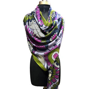Foulard Spatarella in Cashmere Fantasia Multicolore