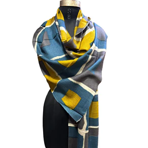 Foulard Spatarella in Cashmere Fantasia Multicolore
