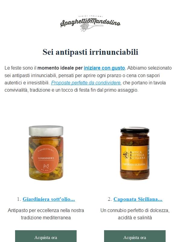 😋 Sei antipasti irrinunciabili