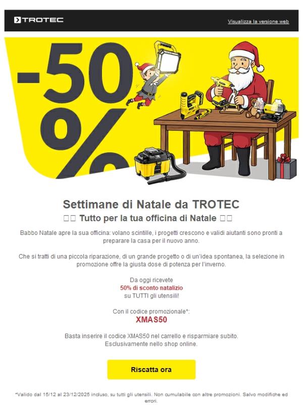 🎁 -50% su TUTTI gli utensili
