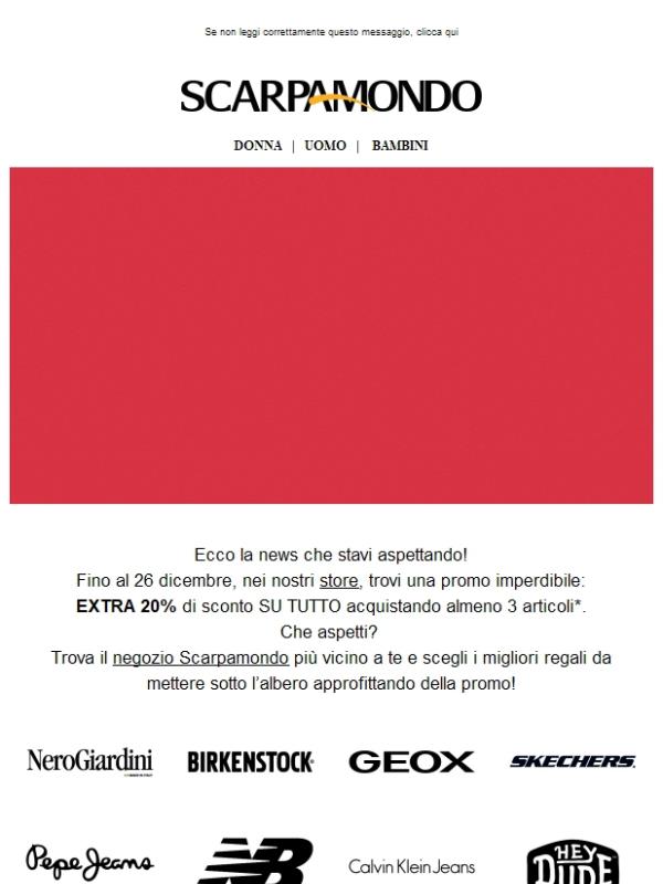 🎁 Extra 20% in store: ecco il regalo che aspettavi!