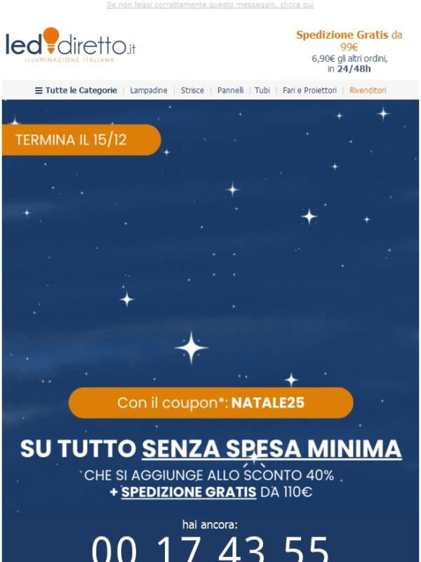 ⏰ ULTIME ORE 🎁 Extra Sconto di Natale su tutto