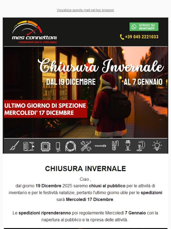 Ultimi giorni per le Spedizioni!