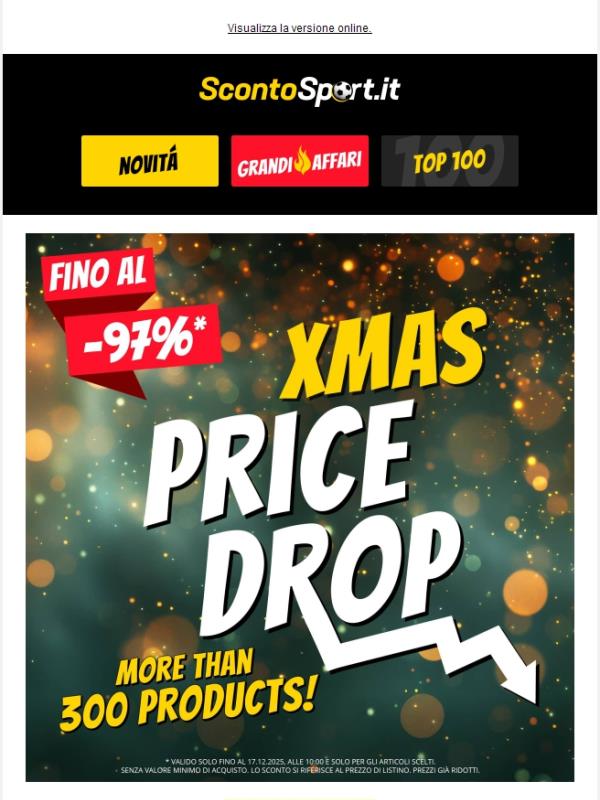 XMAS PREZZI IN CADENZA 💥 Fino al 97% di sconto! 💥