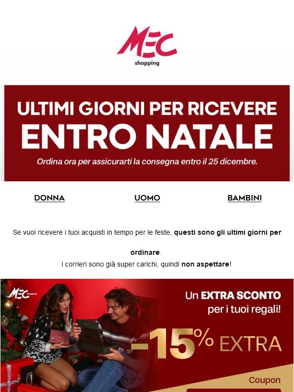 Ordina ora per ricevere entro Natale!