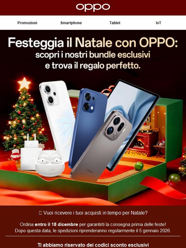Il regalo perfetto ti aspetta su OPPO Store!