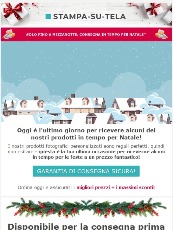 La garanzia di consegna prima di Natale scade a mezzanotte per questi prodotti!