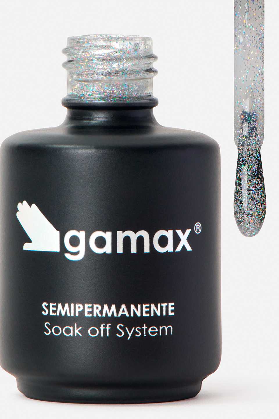 Image of Smalto semipermanente bianco glitter Sidney 15 ml