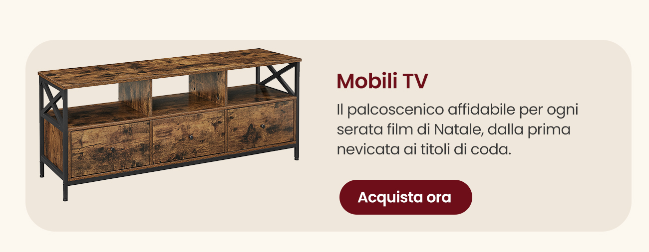 Tavolino Porta TV 65 Pollici con 3 Cassetti Lungo 147 cm Marrone Vintage e Nero