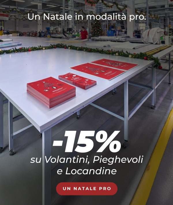 -15% su Volantini, Pieghevoli e Locandine