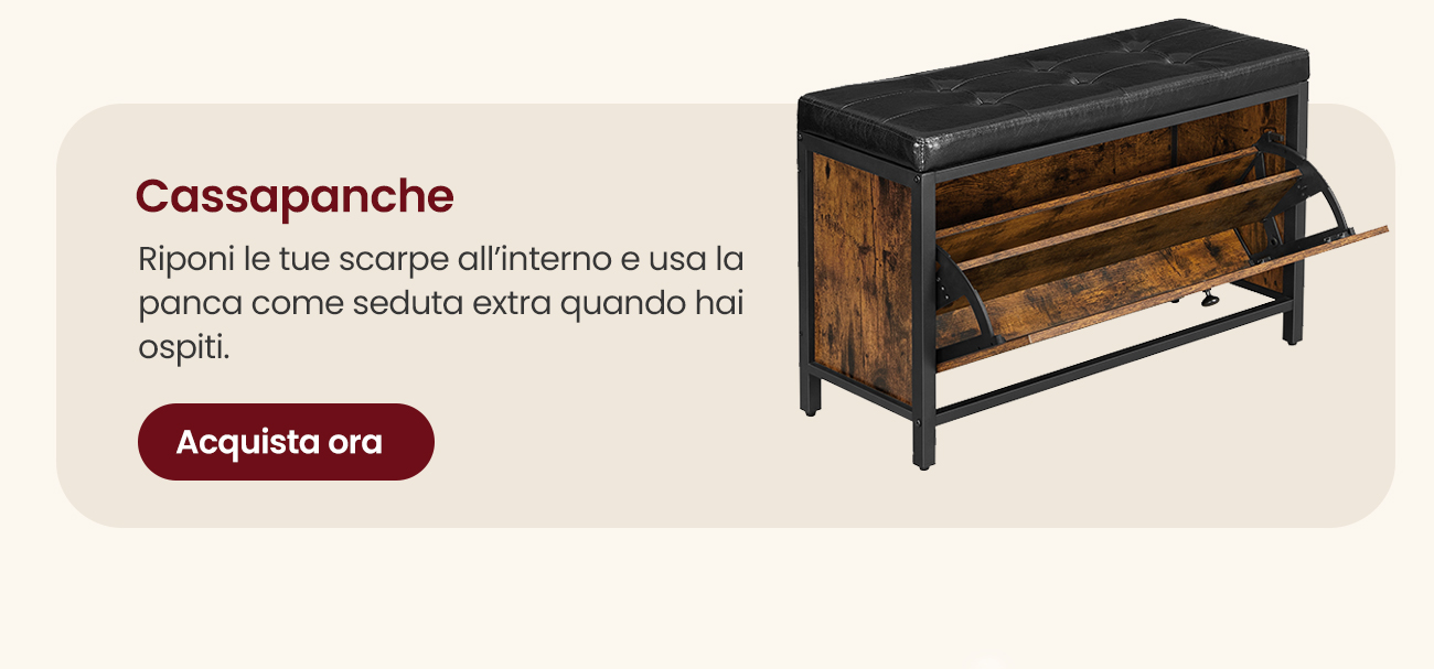 Panca Scarpiera con Cassetto e 2 Ripiani per 6 Paia Marrone Vintage e Nero