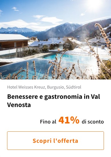 Benessere e gastronomia in Val Venosta