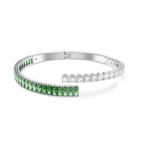 Bracciale rigido Matrix, Taglio misto, Verde