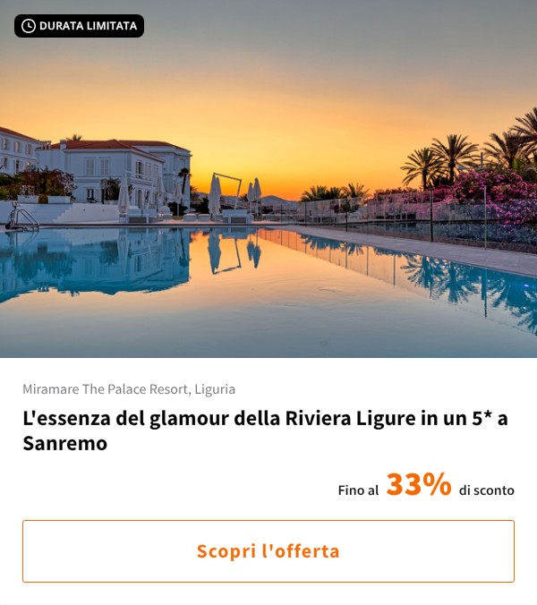 L'essenza del glamour della Riviera Ligure in un 5* a Sanremo