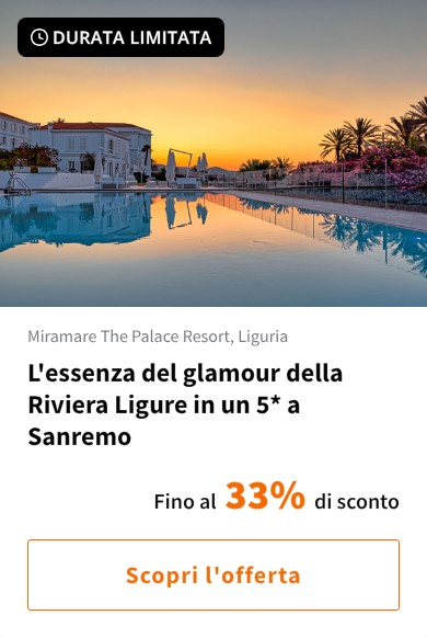 L'essenza del glamour della Riviera Ligure in un 5* a Sanremo