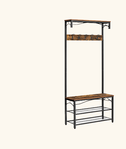 Appendiabiti con Scaffale Portaoggetti