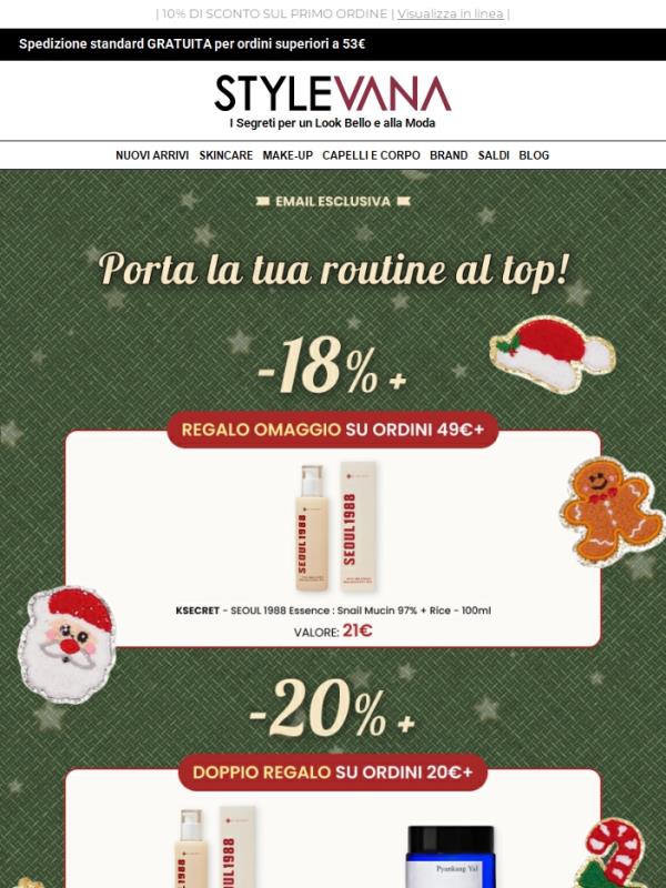 Sconto fino al 20%: Regali per ravvivare la tua routine 🎁