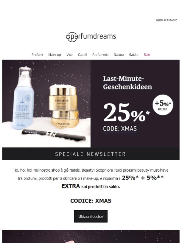 In esclusiva: 25% + 5% EXTRA