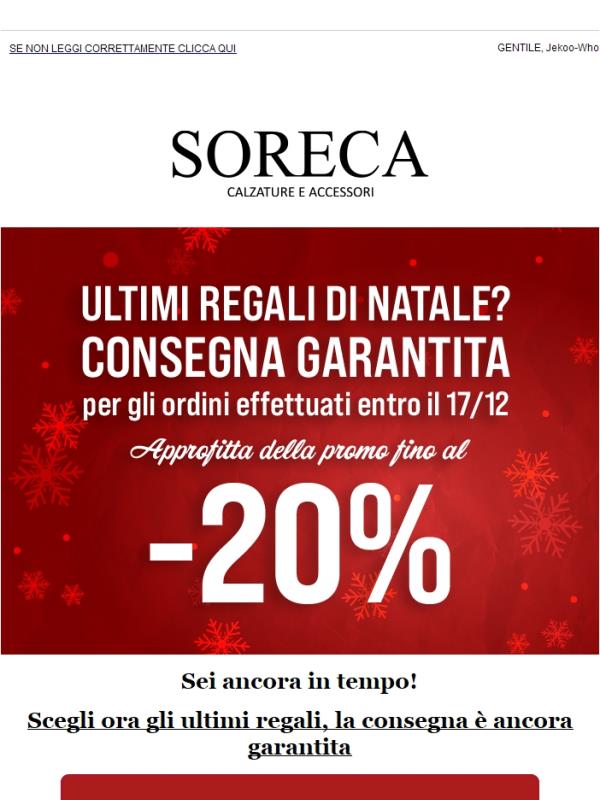 Fino al 20% ❅ Consegna garantita entro Natale