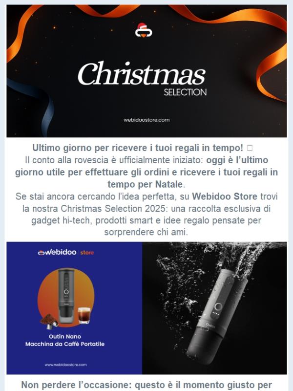 ⏰ Christmas Selection: ultimi acquisti per Natale!