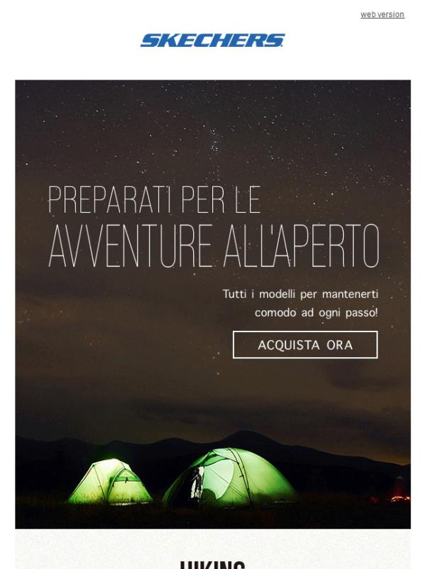 Pronto a esplorare con l'Outdoor di Skechers ⛰️