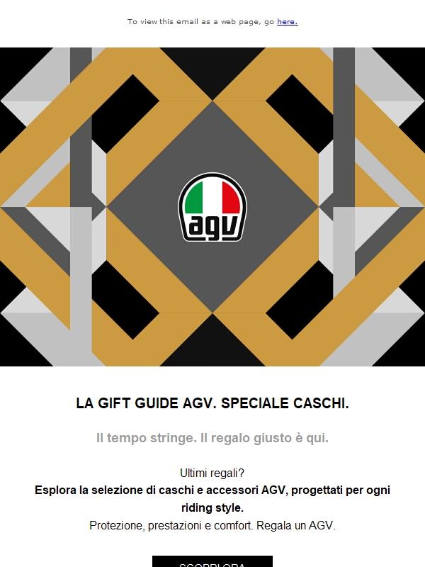 Regali all’ultimo? Scegli AGV.