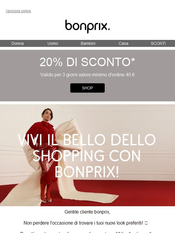 🎈 Solo per altri 3 giorni: 20% di sconto per te! 🎈