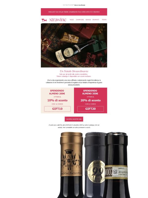 I vini per le feste li porta XtraWine