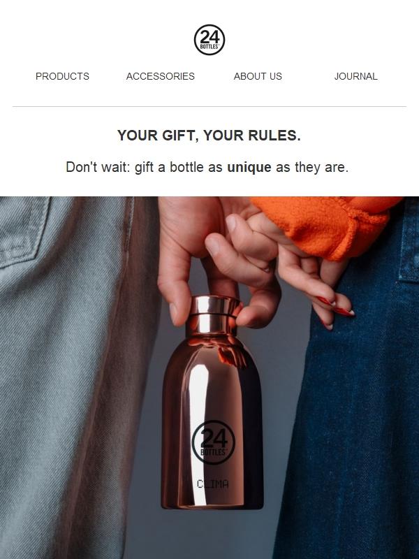 🎁 Skip the drama. Make sure their gift is personalised.