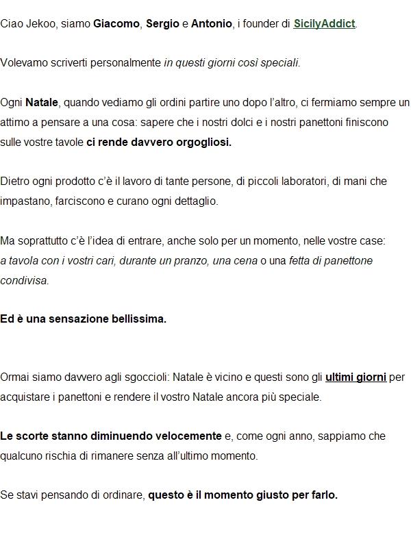 Abbiamo una cosa importante da dirti…