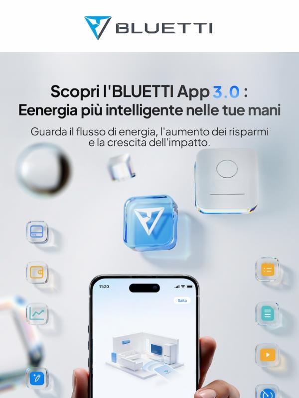 🛡️BLUETTI 3.0：Energia sotto controllo, 24/7 al tuo fianco