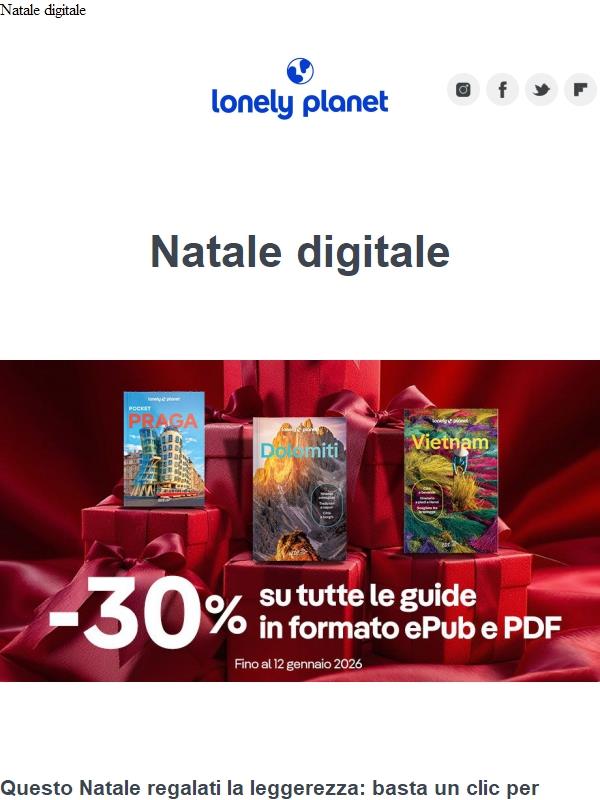 Speciale Natale digitale Lonely Planet 🎄