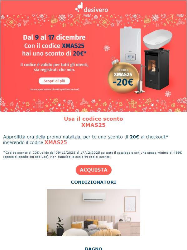 Il tuo sconto di 20€ ti aspetta!