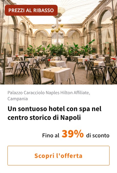Un sontuoso hotel con spa nel centro storico di Napoli