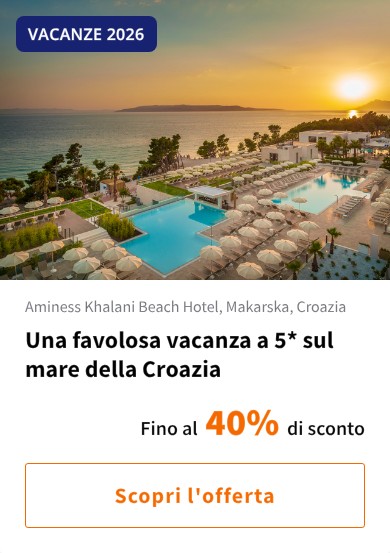 Una favolosa vacanza a 5* sul mare della Croazia