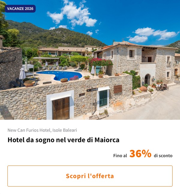 Hotel da sogno nel verde di Maiorca